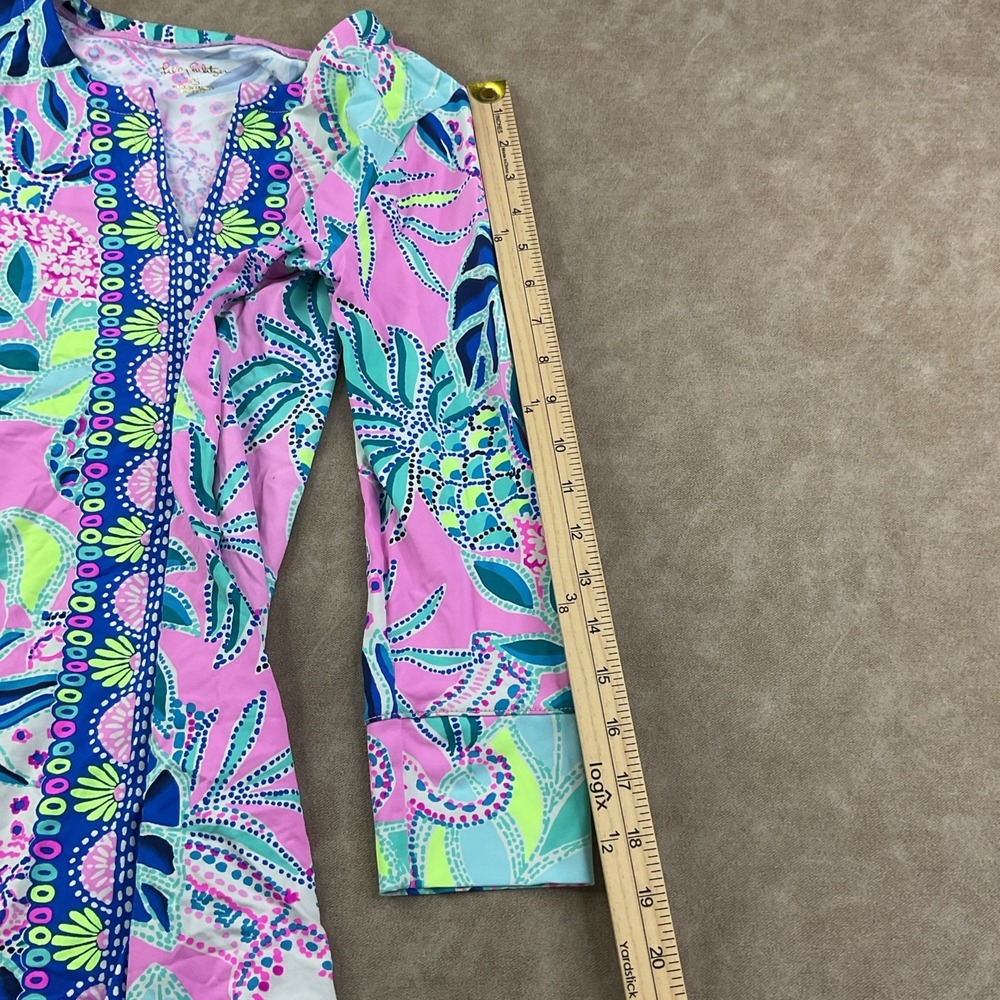 Lilly‎ Pulitzer Nadine UPF 50+ Dress Womens XS Pink Floral Shift Resort Vacation - Picture 4 of 10